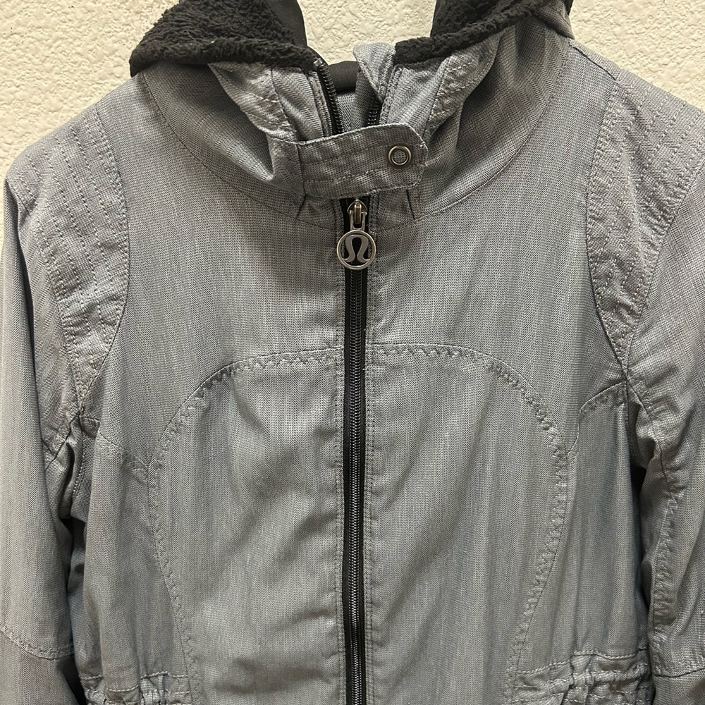 Gray Lululemon Hooded Jacket